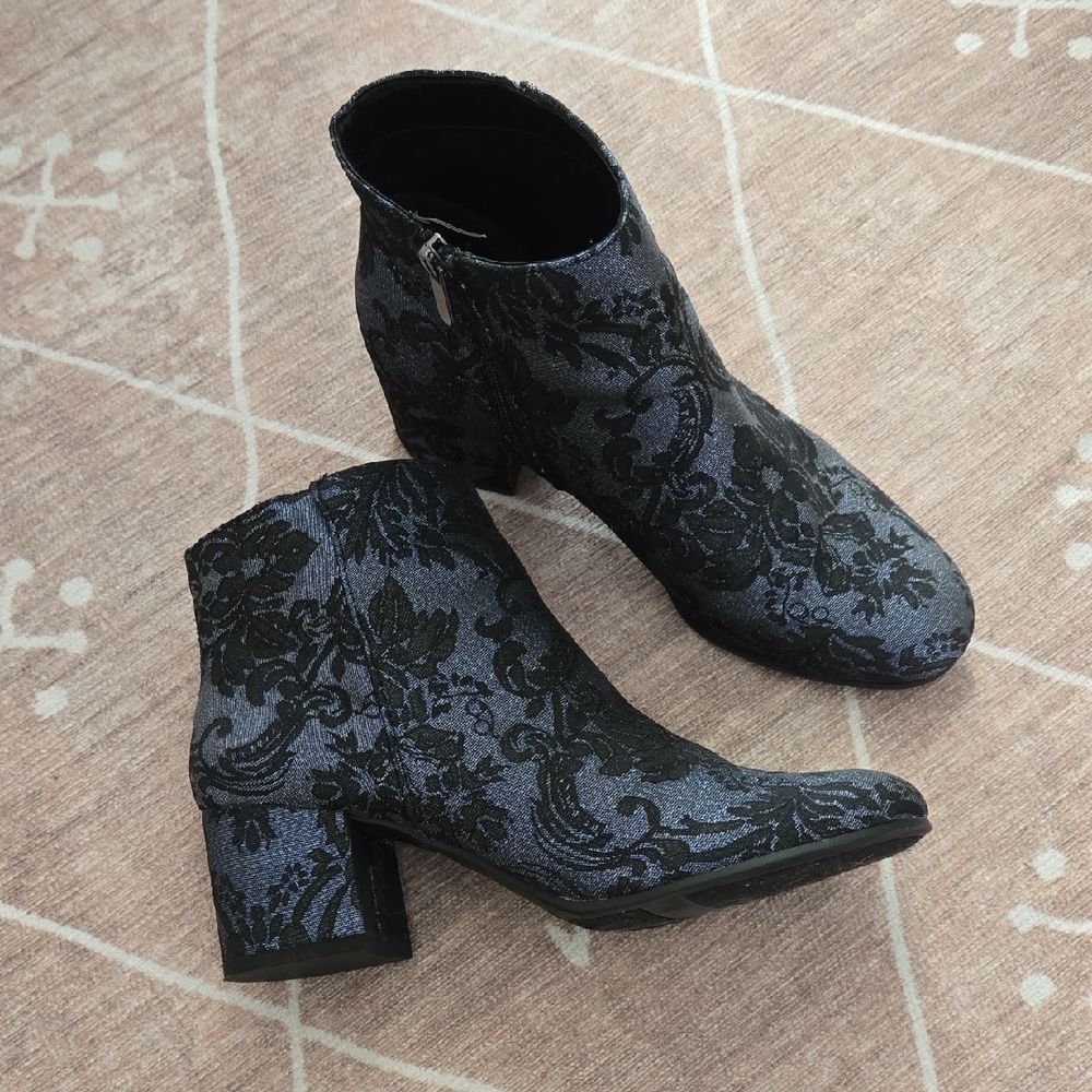 Brocade Ankle Boots Size 10